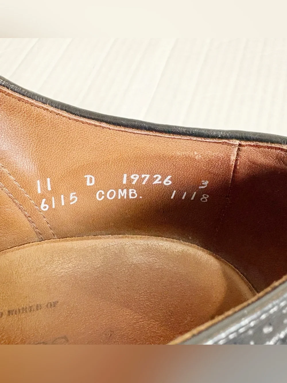 Allen Edmonds Strand Cap-toe Oxford Dress Shoes Size 11D Black Leather Brogue